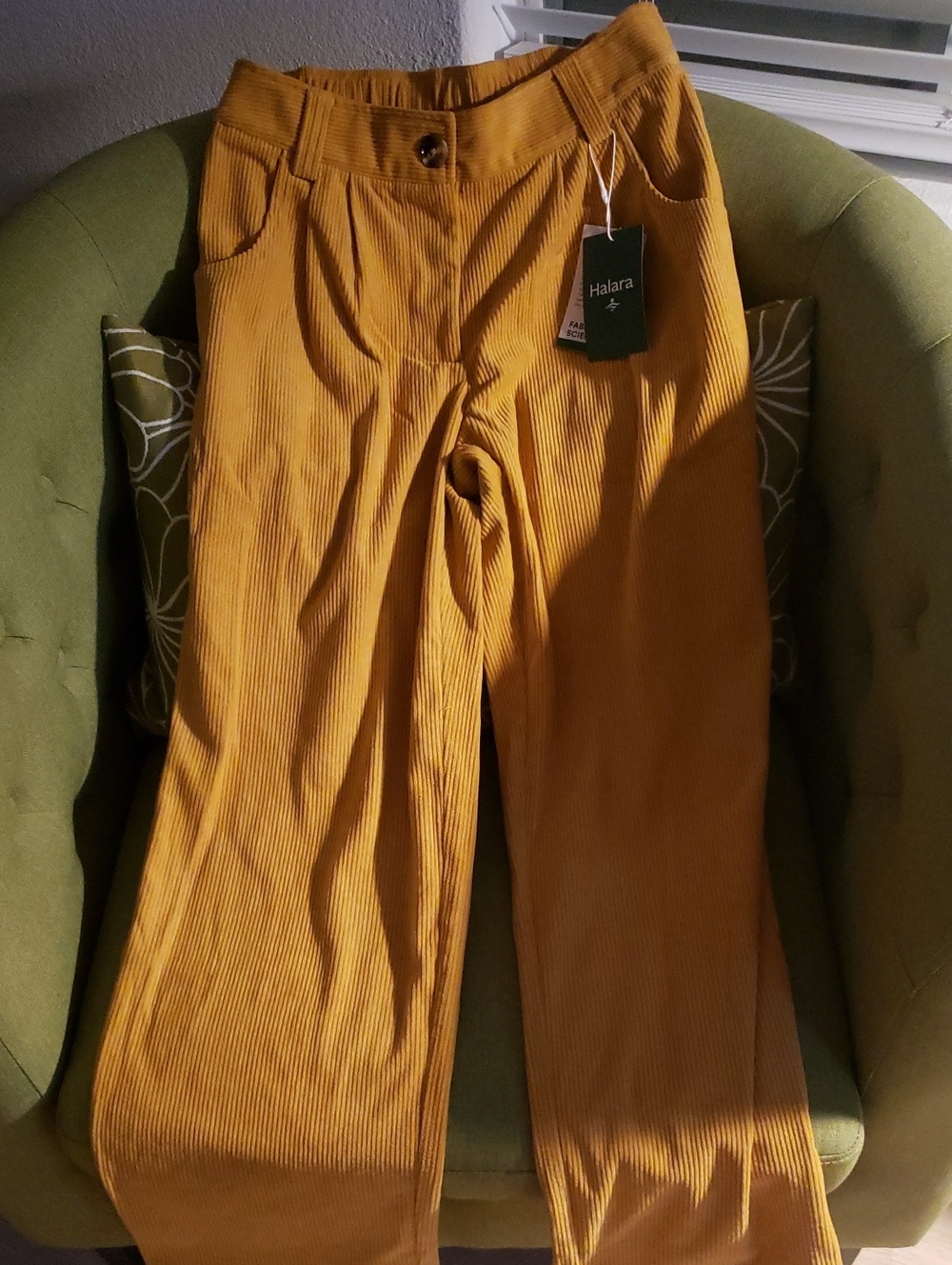 Halara Flex Mid Rise Stretch Corduroy Pants